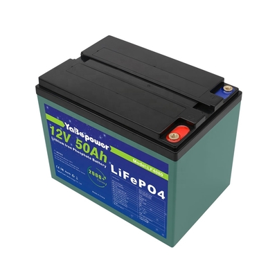 12v 50ah Lifepo4 аккумуляторная батарея 2000 глубоких циклов