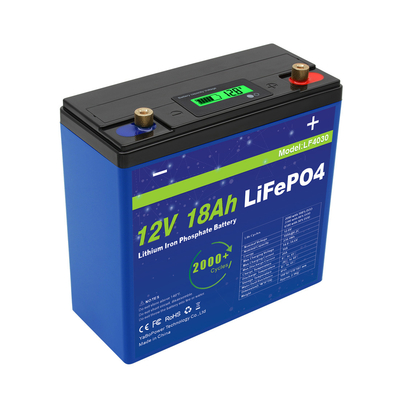 Жизнь длительного цикла емкости облегченной батареи 12V 18Ah Lifepo4 большая 3 лет гарантии