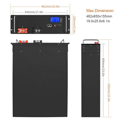 Diy Powerwall Lifepo4 Домашняя батарея BMS 48V 100Ah 200Ah 400Ah