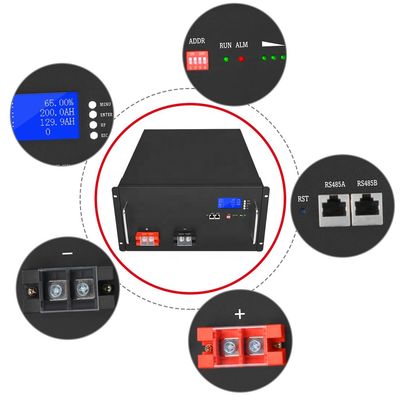 источник питания фосфата лития домашней батареи 48В 200Ах Лифепо4 перезаряжаемые