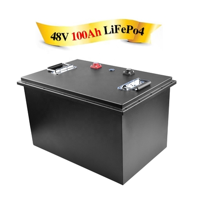 48v 51.2V 100AH ​​Водонепроницаемая батарея Lifepo4 Электрический велосипед Литий-ионный солнечный