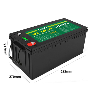клетки циклов LFP батареи 2000 тележки гольфа Lifepo4 48volt 100ah призменные