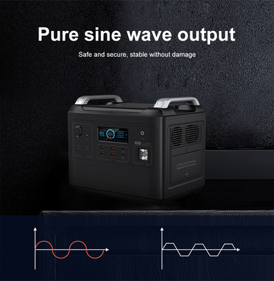 Портативная литиевая электростанция Ups Lifepo4 Solar 2000W 1000 Watt Two-Way Quick