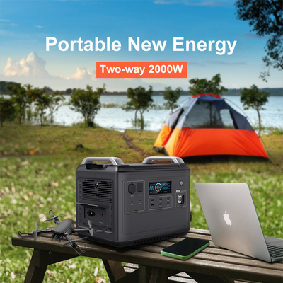 Портативная литиевая электростанция Ups Lifepo4 Solar 2000W 1000 Watt Two-Way Quick