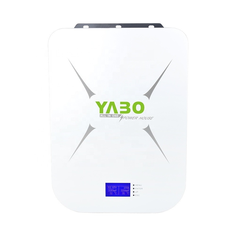 Главная Lifepo4 Battery Powerwall 5kw-48v Li Ion 100ah Гибридная сеть для хранения солнечной энергии