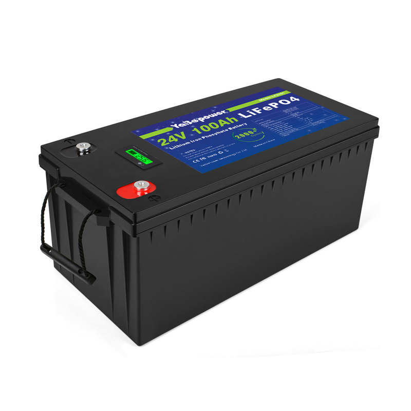 Батарея 100ah 150ah 24v RV Lifepo4 хранения солнечная для шлюпки с дорожного транспортного средства